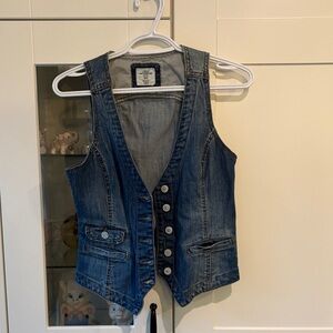 L.O.G.G. Light Blue Denim Vest - Button Front